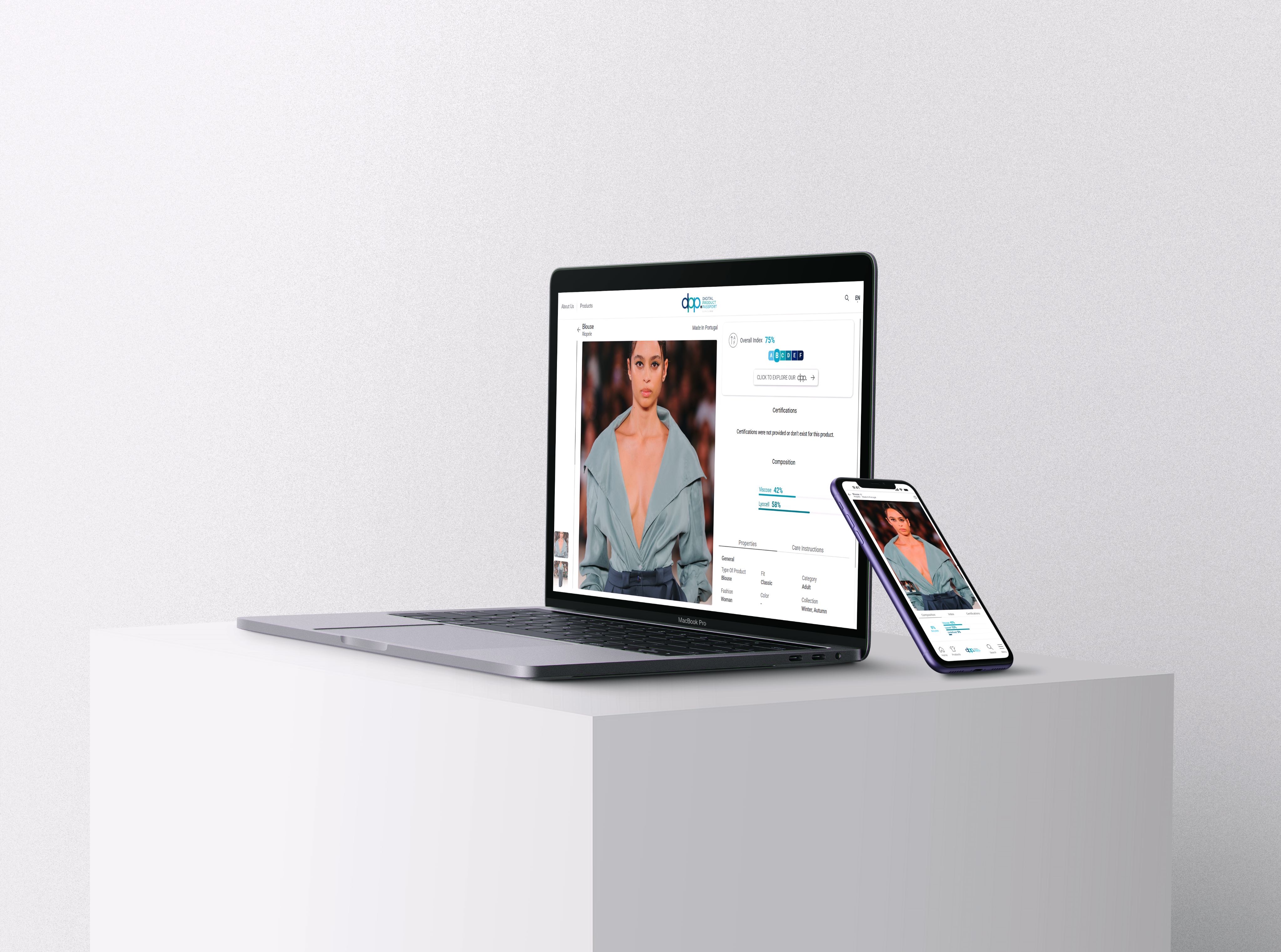 Photo of a man in a room using a tablet computer